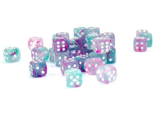 Nebula Wisteria/white Luminary 12mm d6 Dice Block (36 dice) (CHX27945)