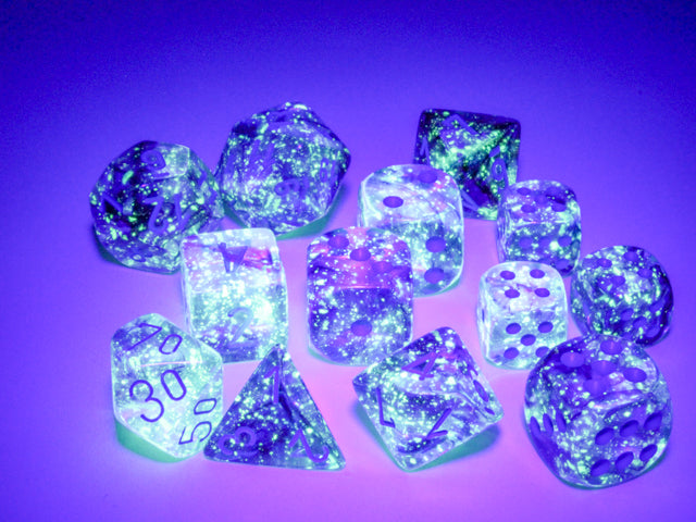 Nebula Nocturnal/blue Luminary 12mm d6 Dice Block (36 dice) (CHX27957)