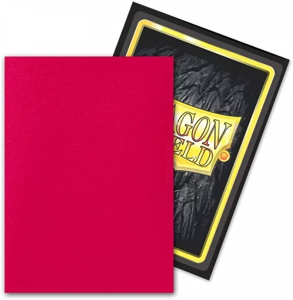 DRAGON SHIELD 100 SLEEVES STANDARD MATTE DUAL - FURY ALARIC CRIMSON KING (AT-15055)