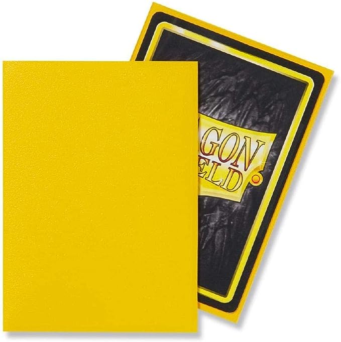 DRAGON SHIELD 100 SLEEVES STANDARD MATTE - YELLOW (AT-11014)