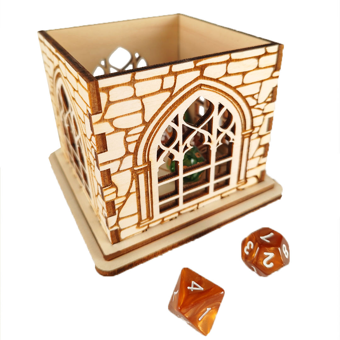 GOTHIC WOODEN PRISON DICE