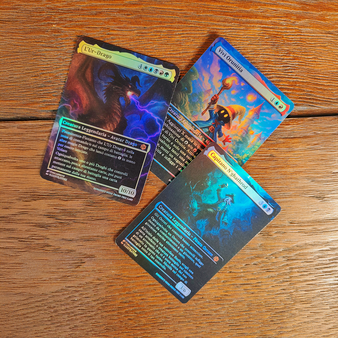 CARTE DA GIOCO E PROXY FOIL + TAGLIO