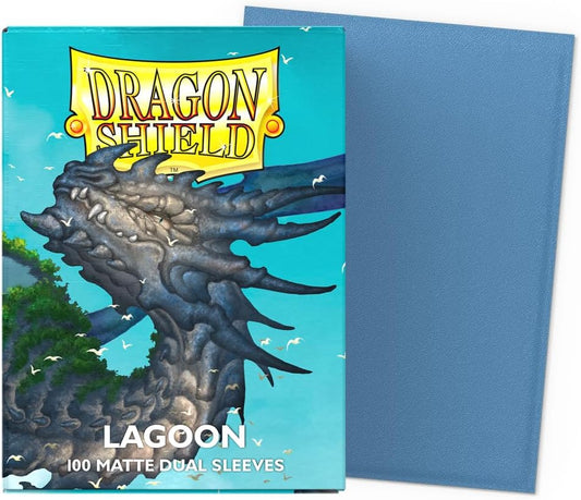 DRAGON SHIELD 100 SLEEVES MATTE DUAL  - LAGOON (AT-15048)