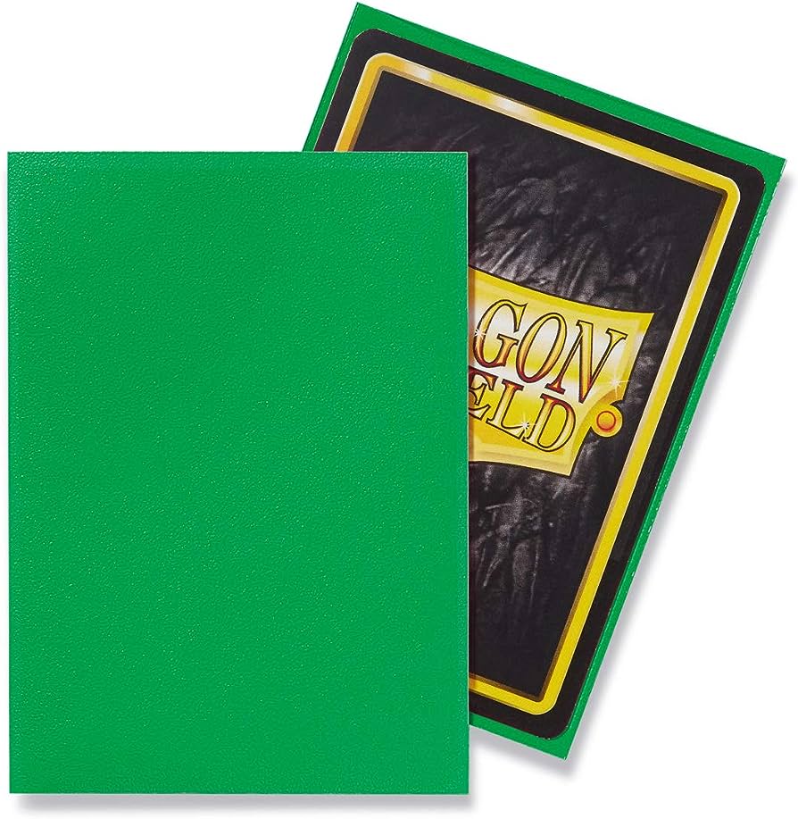 DRAGON SHIELD 100 SLEEVES STANDARD MATTE - APPLE GREEN (AT-11018)