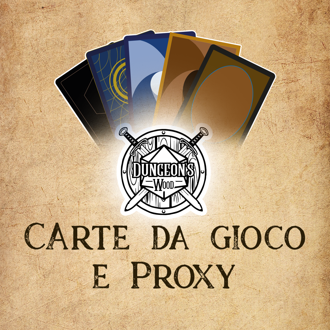 FOGLIO CARTE DA GIOCO E PROXY CLASSICHE + TAGLIO