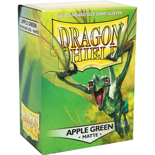 DRAGON SHIELD 100 SLEEVES STANDARD MATTE - APPLE GREEN (AT-11018)
