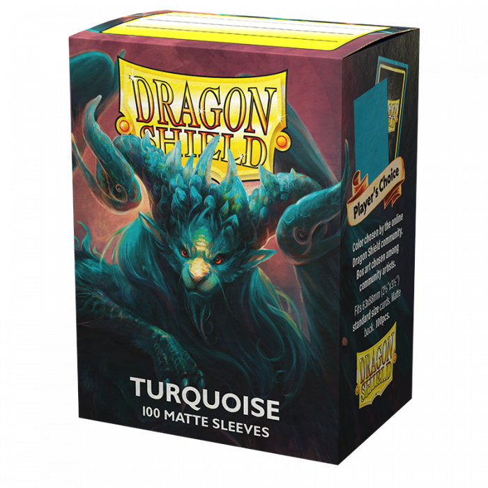 DRAGON SHIELD 100 SLEEVES STANDARD MATTE - TURQUOISE (AT-11055)