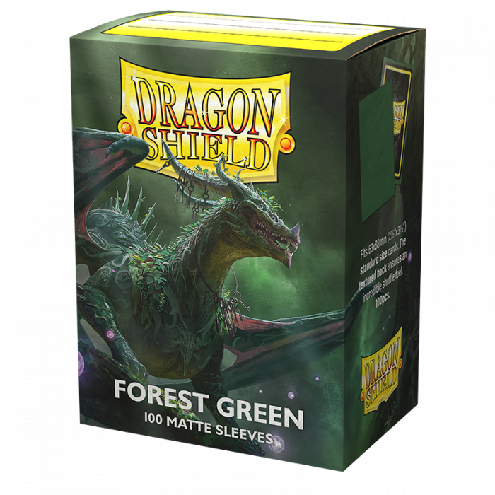 DRAGON SHIELD 100 SLEEVES STANDARD MATTE - FOREST GREEN (AT-11056)