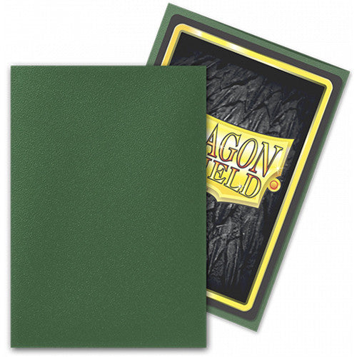 DRAGON SHIELD 100 SLEEVES STANDARD MATTE - FOREST GREEN (AT-11056)